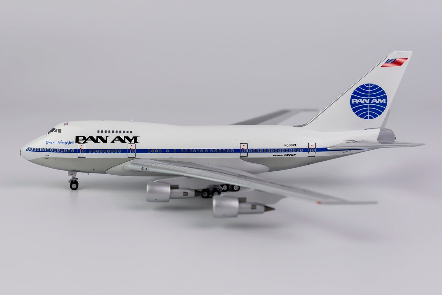 1:400 NG Models Pan American World Airways Boeing 747SP "Clipper Liberty Bell" N533PA NG07022