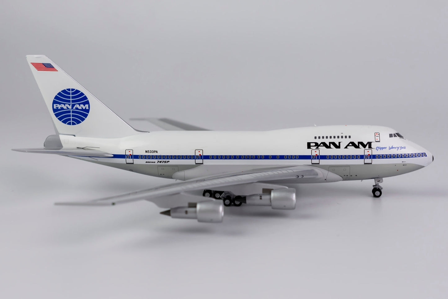 1:400 NG Models Pan American World Airways Boeing 747SP "Clipper Liberty Bell" N533PA NG07022
