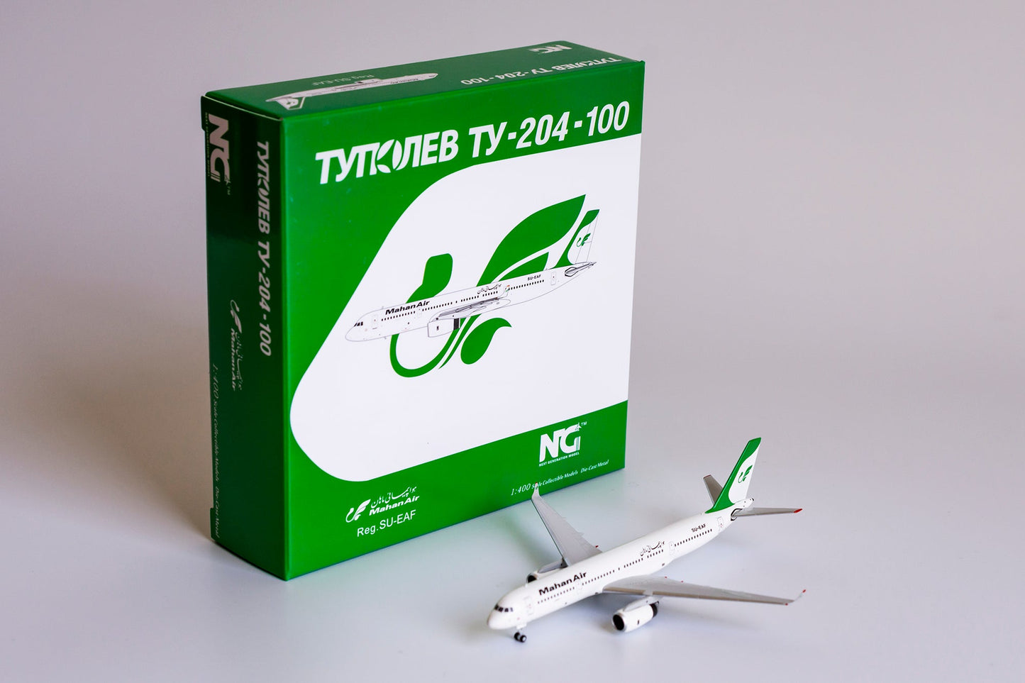 1:400 NG Models Mahan Air Tupolev TU-204-120 SU-EAF NG40003