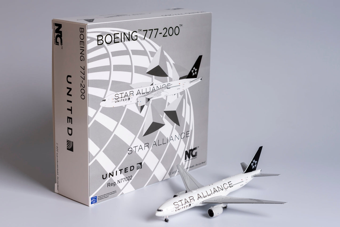 1:400 NG Models United Airlines Boeing 777-200ER "Star Alliance Livery" N77022 NG72001