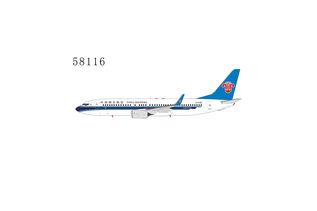 1:400 NG Models China Southern Airlines Boeing 737-800/w B-5720 NG58116