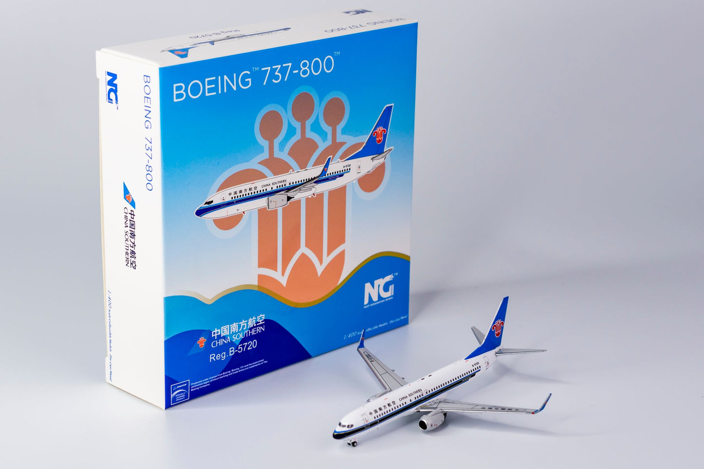 1:400 NG Models China Southern Airlines Boeing 737-800/w B-5720 NG58116