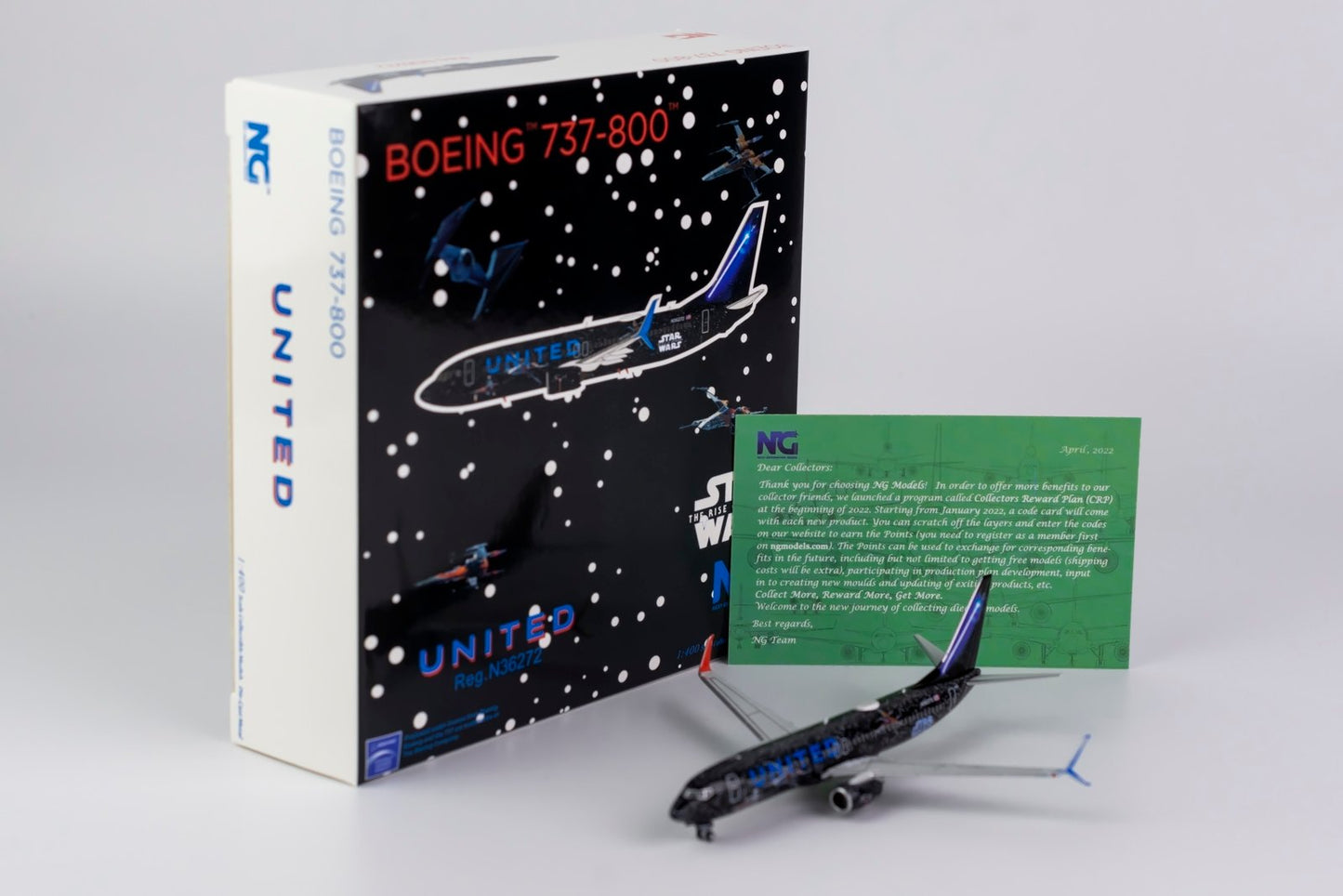 1:400 NG Models United Airlines Boeing 737-800/w "Star Wars" N36272 NG58133