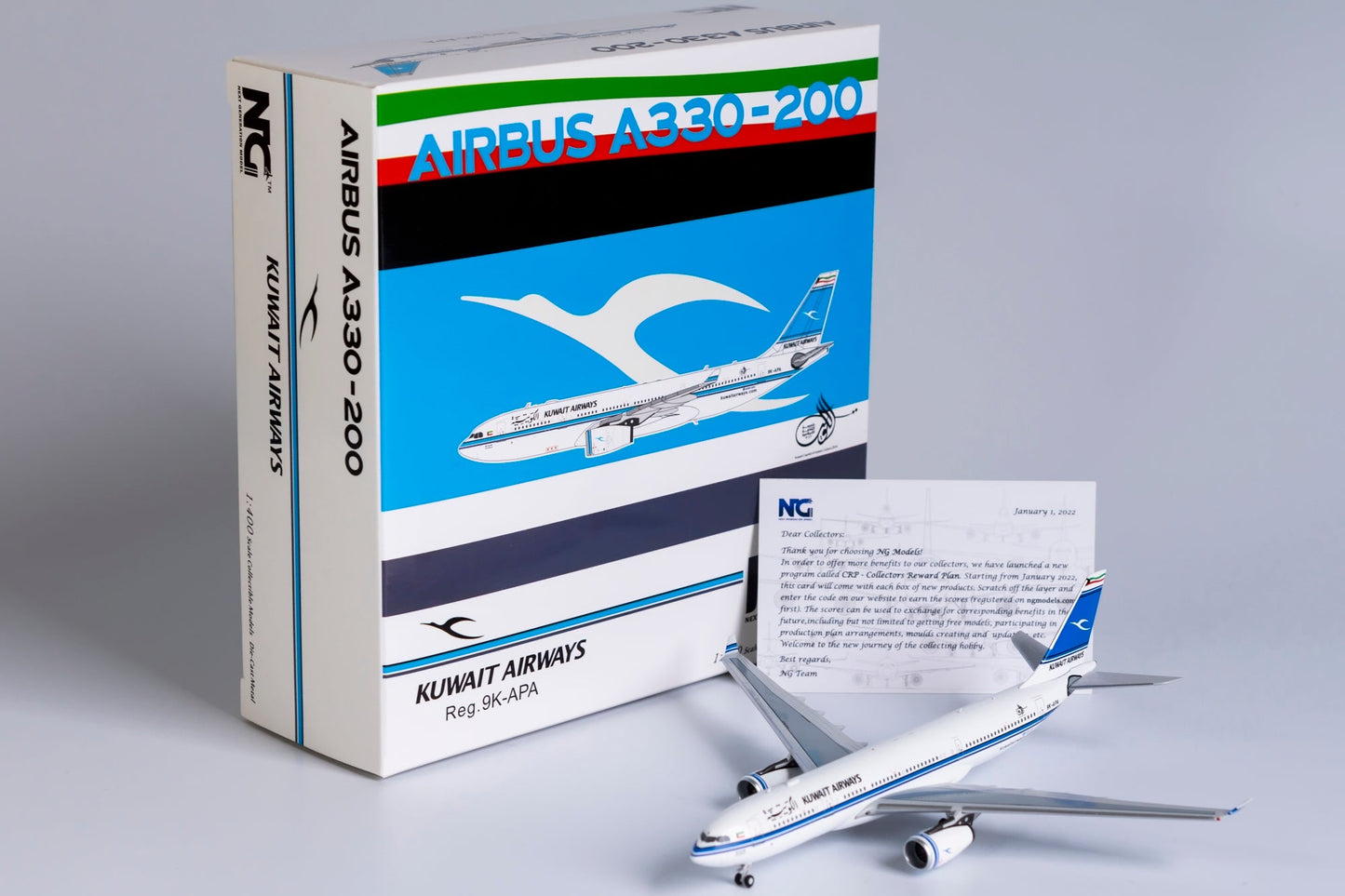1:400 NG Models Kuwait Airways Airbus A330-200 9K-APA NG61039