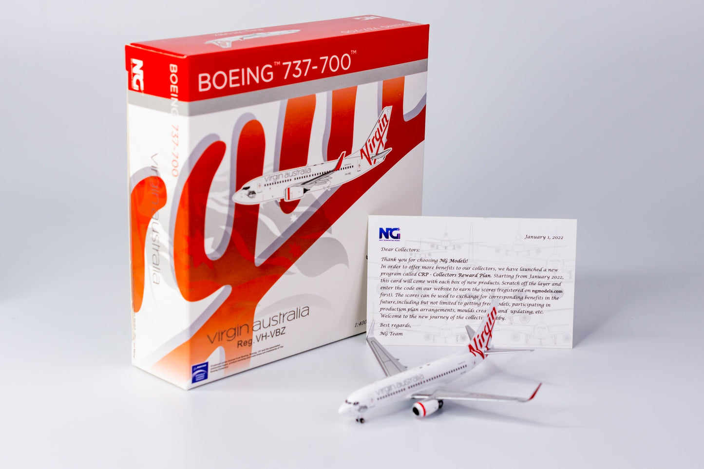 1:400 NG Models Virgin Australia Boeing 737-700 "Cronulla Beach" VH-VBZ NG77010