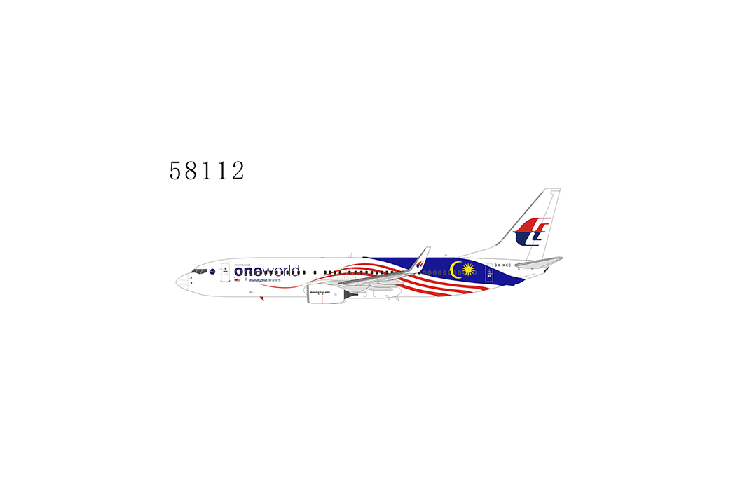 1:400 NG Models Malaysia Airlines Boeing 737-800 "Negaraku, Oneworld" 9M-MXC NG58112