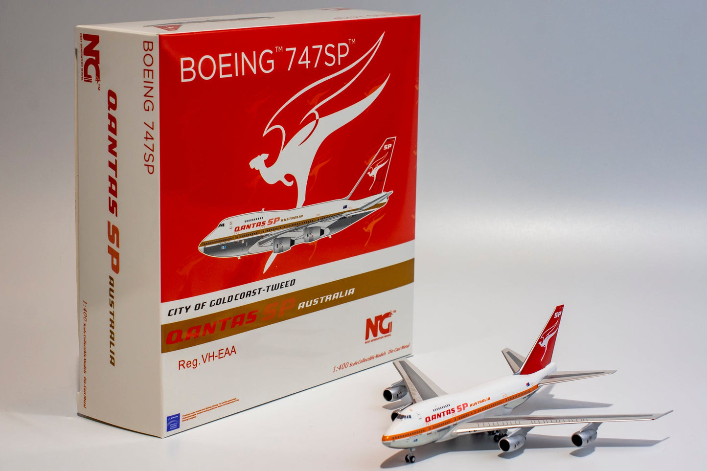 1:400 NG Models Qantas Airways Boeing 747SP "City of Gold Coast - Tweed" VH-EAA NG07009