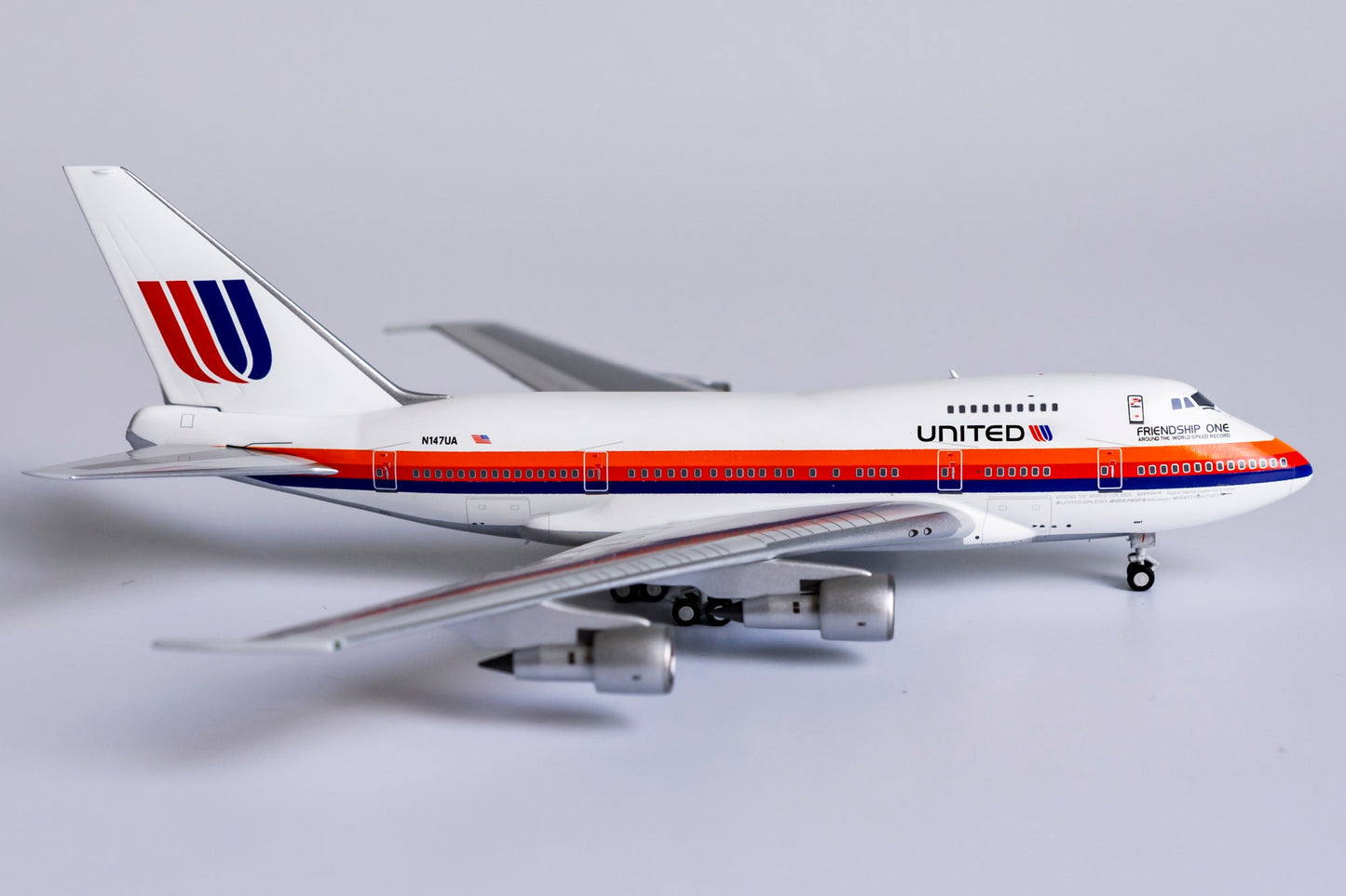 1:400 NG Models United Airlines Boeing 747SP "Saul Bass, Friendship One" N147PA NG07015