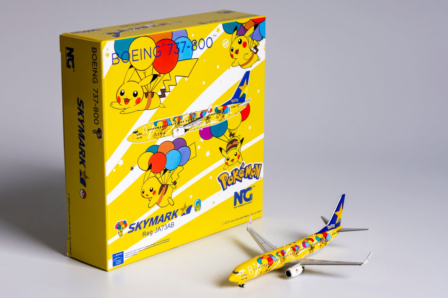 1:400 NG Models Skymark Airlines Boeing 737-800 "Pokemon Livery" JA73AB NG58111