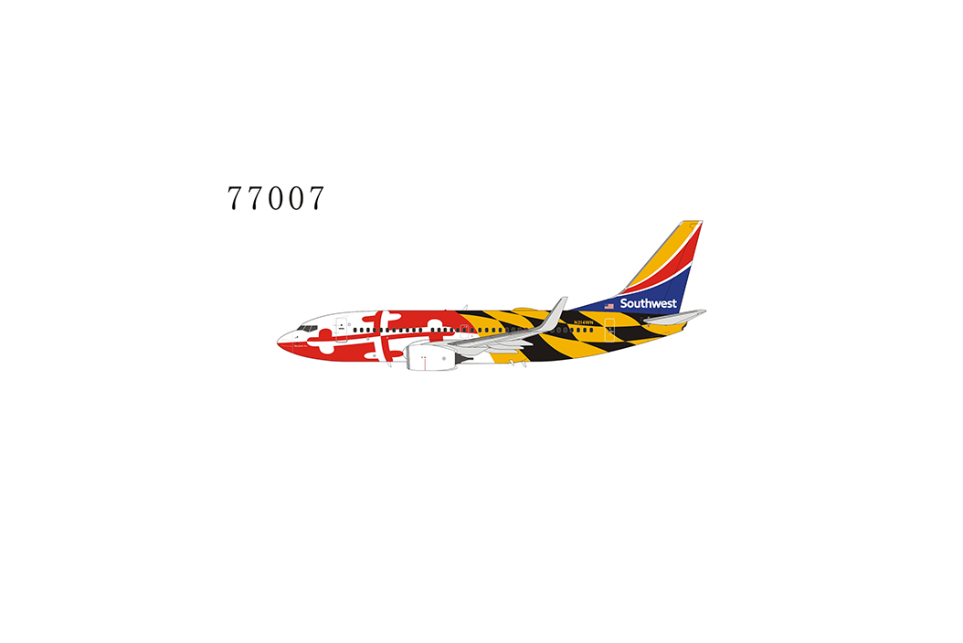 1:400 NG Models Southwest Airlines Boeing 737-700 "Maryland One" N214WN (Heart Tail) NG77007