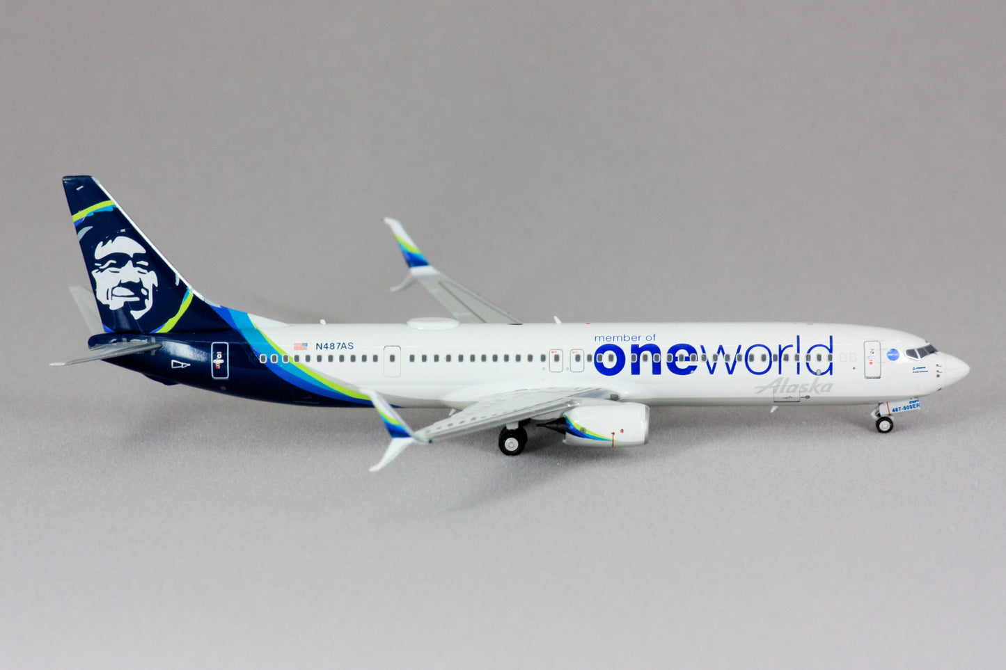 1:400 NG Models Alaska Airlines 737-900ER "ONE WORLD" N487AS NG79001
