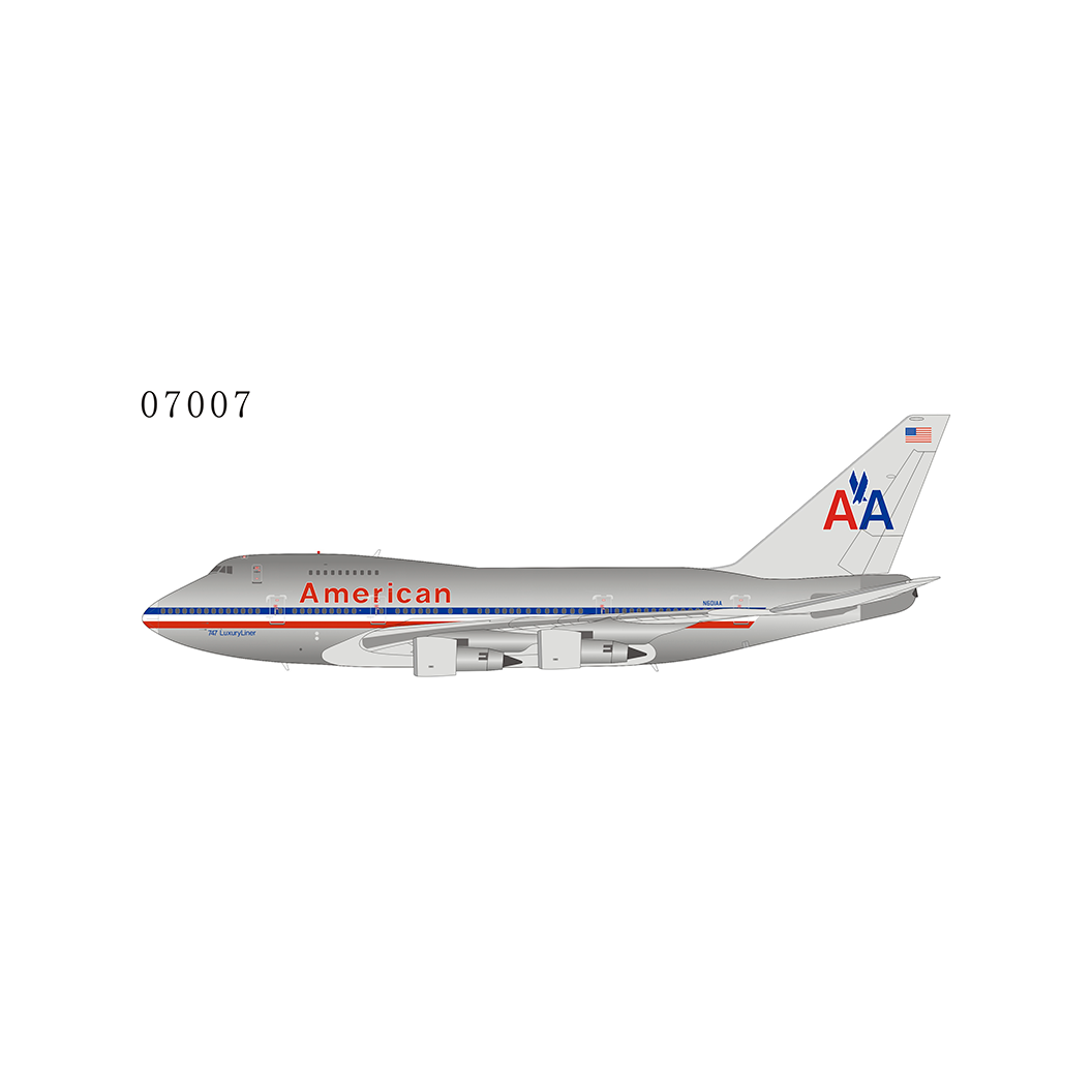 1:400 NG Models American Airlines Boeing 747SP "Luxuryliner" N601AA NG07007