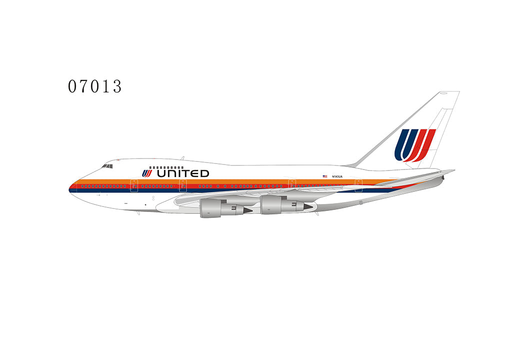 1:400 NG Models United Airlines Boeing 747SP "Saul Bass" N140PA NG07013
