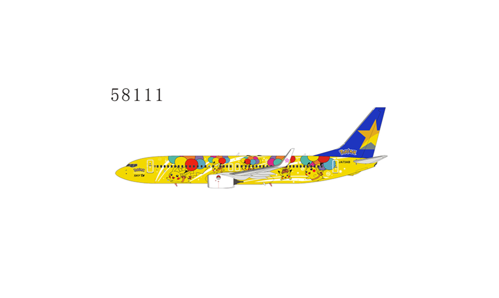 1:400 NG Models Skymark Airlines Boeing 737-800 "Pokemon Livery" JA73AB NG58111