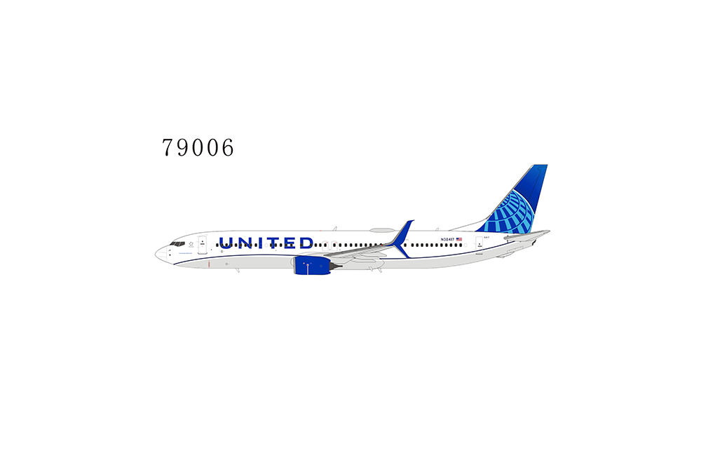 1:400 NG Models United Airlines Boeing 737-900ER/w N38417 "Evo-blue livery; with scimitar winglets" NG79006